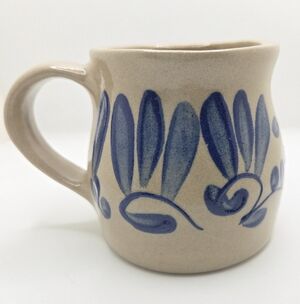 Vtg Beaumont Brothers Pottery Mug 8oz Handmade Cottage Southwestern Minimal Gift